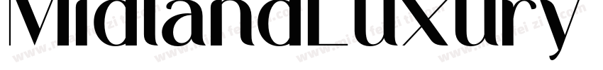 MidlandLuxury Medium字体转换